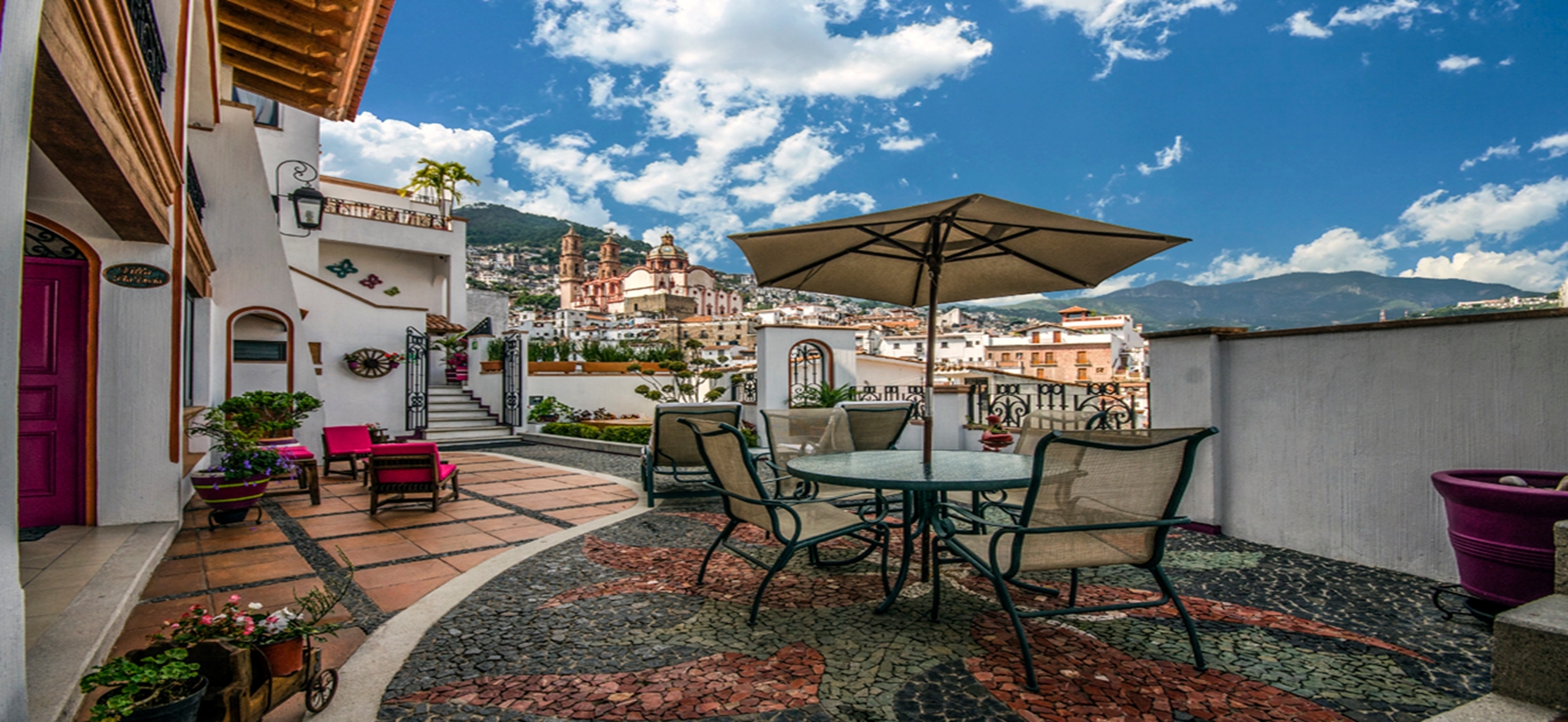 Vista panorámica de Taxco desde el Hotel Boutique Pueblo Lindo